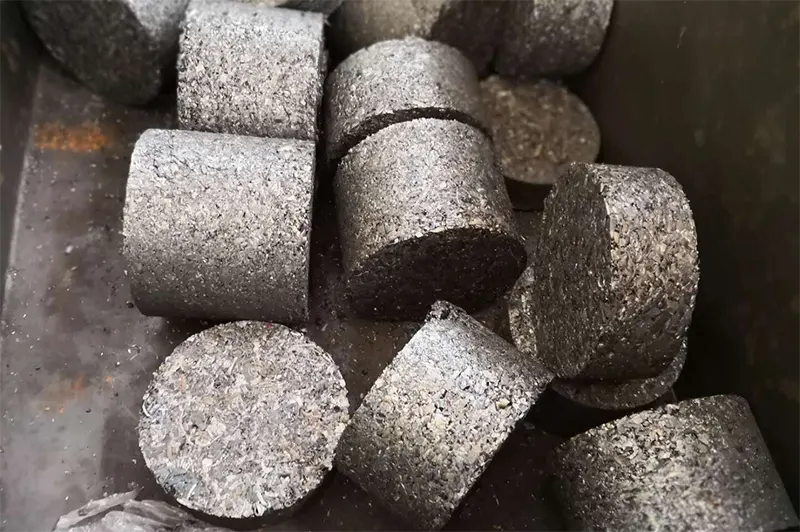 After Pressing (High Density Briquettes)