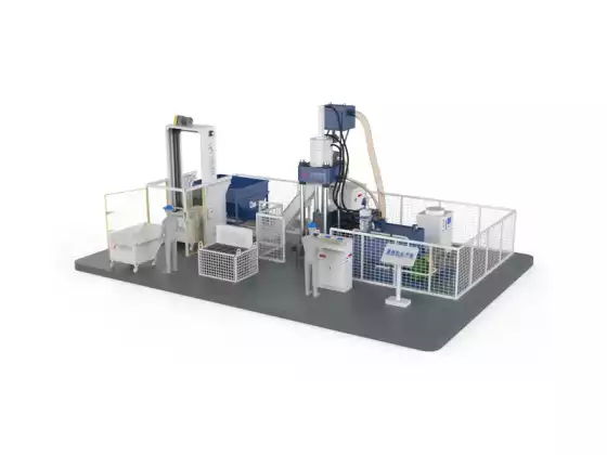 Машина для брикетирования оловянной стружки